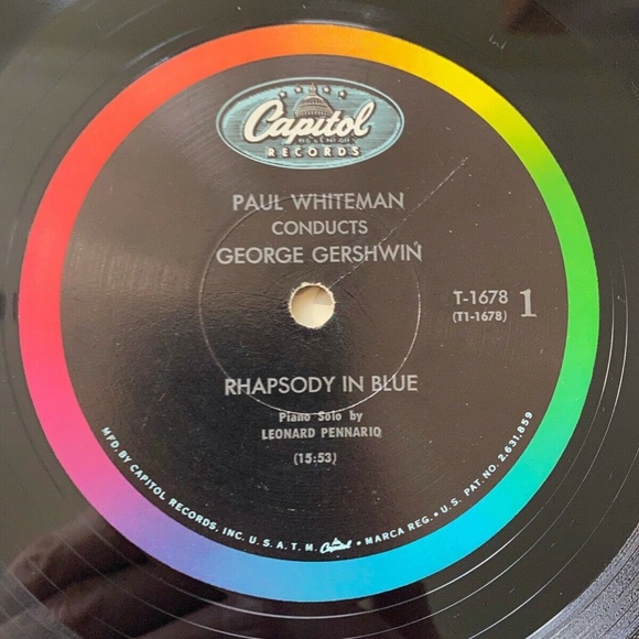 Paul Whiteman George Gershwin Rhapsody In Blue American In Paris Mono LP VG+ - Picture 6 of 8